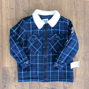 Garanimals Blue Plaid Kids Jacket with White Collar